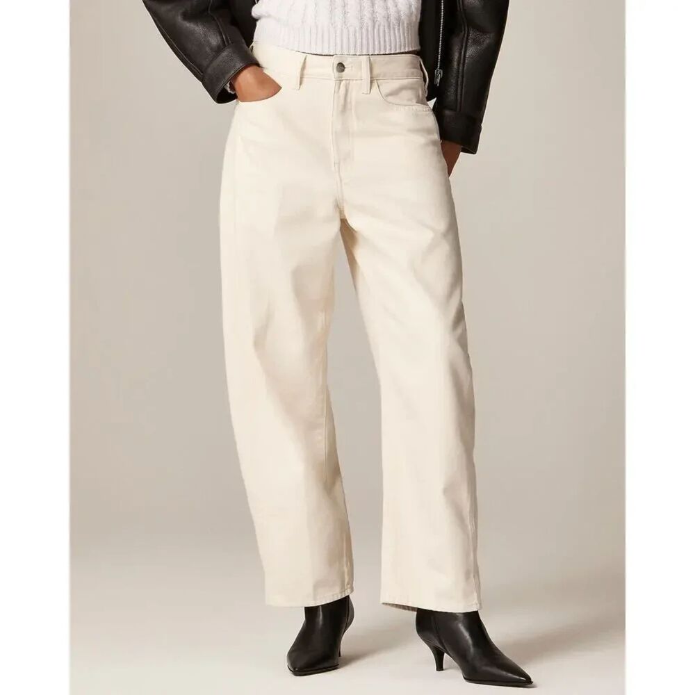 J. Crew Barrel Leg High Rise Jeans 32 NWT